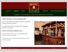 Tablet Screenshot of hotel-am-roonplatz.de